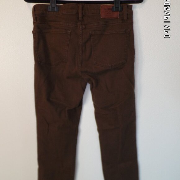 LRL Lauren Jeans Co Ralph Lauren Chocolate Brown Jeans Size 6 Excellent - Picture 8 of 11